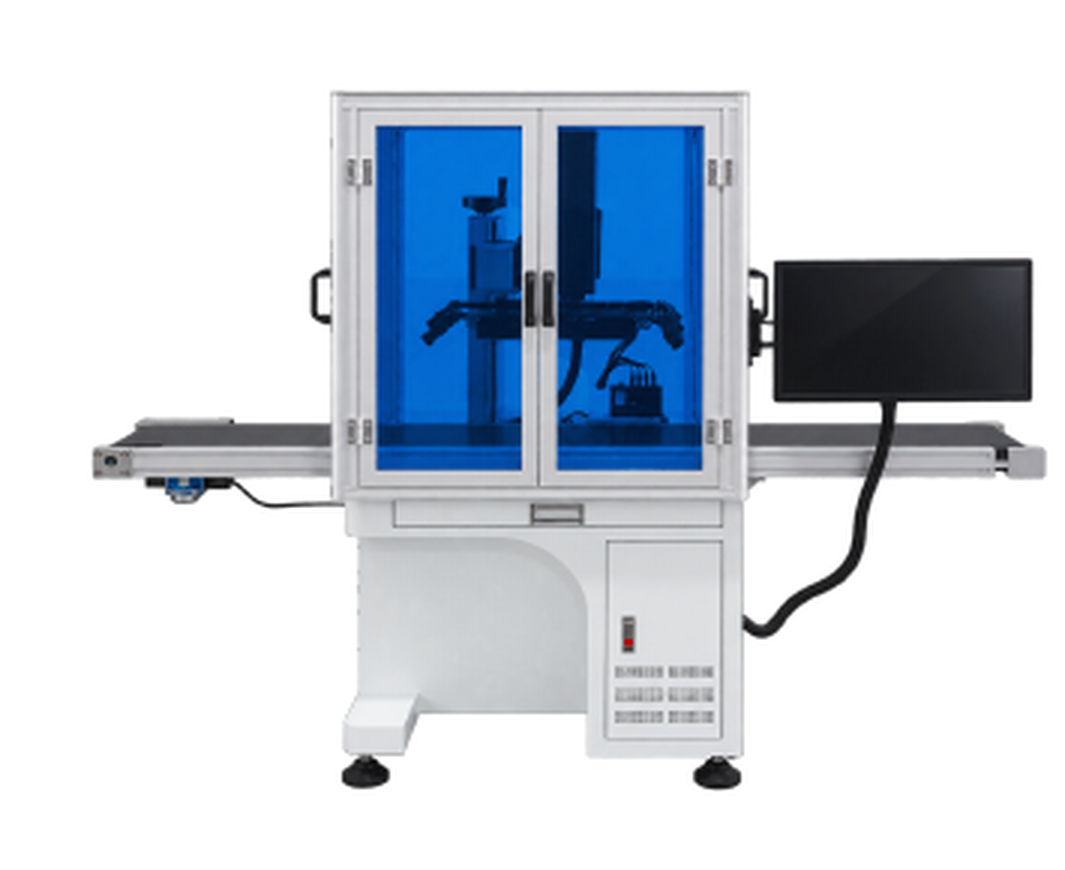 MIE-VI-05U conveyor-integrated vision UV laser marking system