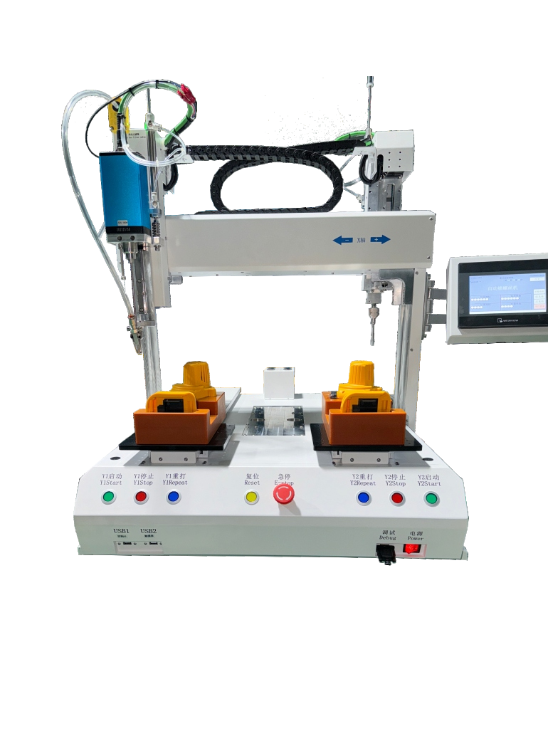 Back-to-Back Desktop Six-Axis Screw Machine